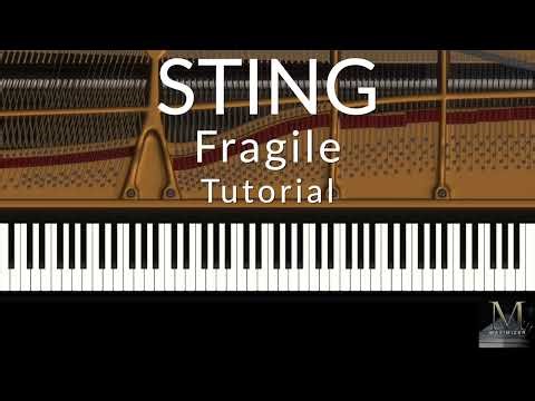 Sting - Fragile - Relaxing Piano Tutorial / Visualizer - Maximizer