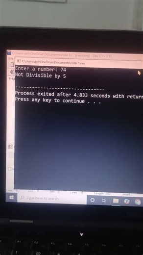 C Program: 20/1000 | Number Divisible by 5 Program | Conditional Statements#nitinsir #viral #shorts