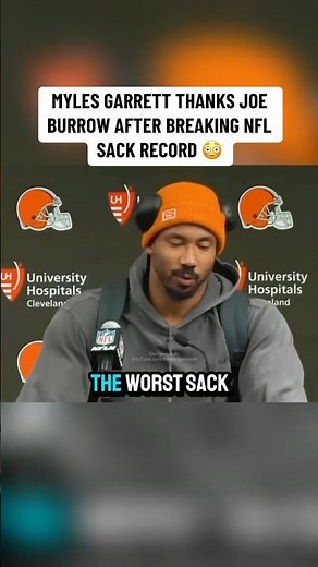 “Joe Burrow gifted the sack” - Myles Garrett Postgame Interview after sack record vs Bengals