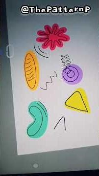 Colourful Abstract Creative Shape Pattern #patternart #patterndesign #patterns