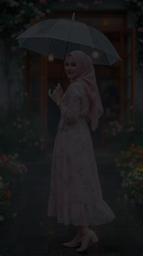 prompt: Foto ultra-realistis / photorealistic kualitas tinggi (8K, HDR), fokus utama wajah sangat tajam dan detail, depth of field dangkal (background lembut blur/bokeh). Seorang wanita Asia sesuai foto referensi, dengan wajah, mata, struktur wajah, alis, hidung, dan bibir yang sama persis 100% tanpa perubahan, Ia berhijab pashmina terurai rapi warna pastel pink, membingkai wajah dengan natural. Kulit cerah bercahaya (natural glow, healthy luminous skin, bukan over-smooth). Riasan wajah Douyin s