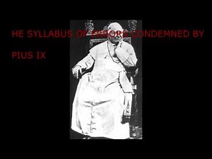 Syllabus of Errors - Alchetron, The Free Social Encyclopedia