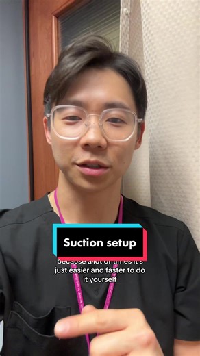 How to set up a suction. #doctortok #medschoolproblems #nursetok #howto #fypシ