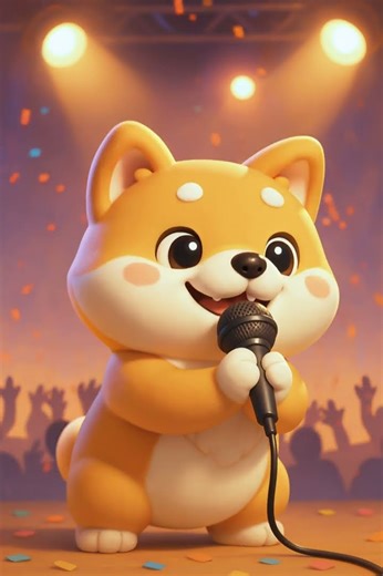 Singing Shiba Inu #animalvideo #AIanimal #shibainu #singing #healing #cute