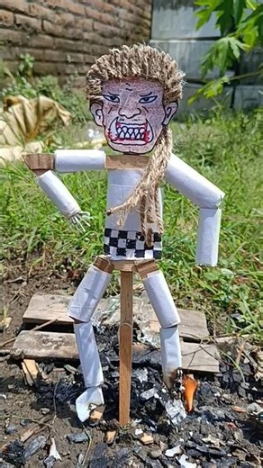 This ogoh ogoh is really hard to burn😱 #diy #tabuhbali #viral #fyp #ogohogoh #craft #bali