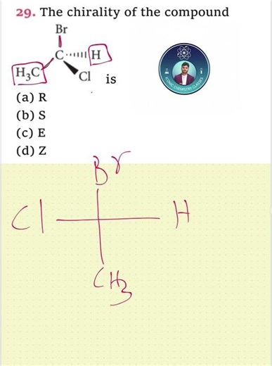 R,S configuration (absolute configuration)#education #chemistry #cbse #ncert
