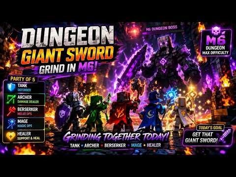 Giant Sword Grind in M6 with My Pantar!🔥💎| Fakepixel | Part 22 ✨🛑 #minecraft #fakepixel