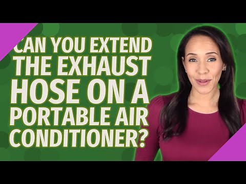 Can you extend the exhaust hose on a portable air conditioner?