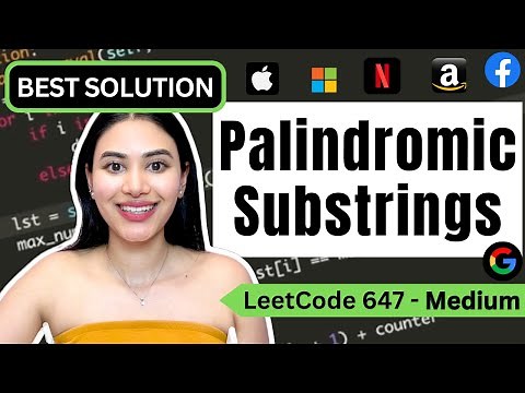 Palindromic Substrings- LeetCode 647 - Python #leetcode #palindromicsubstrings #blind75