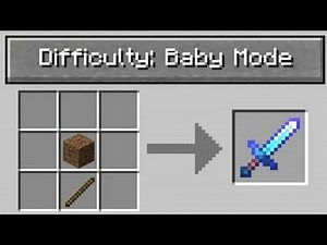 Minecraft, But With "Baby Mode" Difficulty...