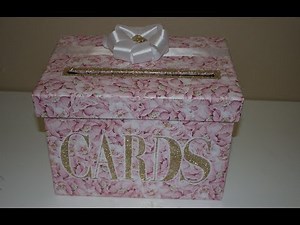 DIY TUTORIAL wedding CARD BOX