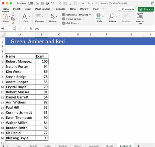 Clean Red Amber Green, Color-Coding with Conditional Formatting in Excel For More on the other interview tips click https://youtu.be/4JYjbMZeliE ‭Proverbs‬ ‭17:17‬ ‭NIV‬ ‬