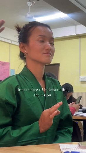 Not our one and only Dorji skipping lessons and going straight to enlightenment ✌️🧘‍♂️ #fyp #sce #futurelobey……