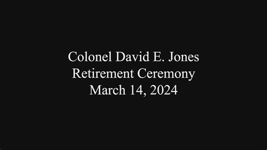 U.S. Marine Corps Col. David E. Jones retires after 33 years of faithful service