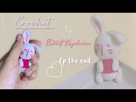 Bunny Amigurumi crochet tutorial Rabbit keychain