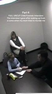 This is the FULL UNCUT child forensic interview I gave after waking up from a coma at 10 years old following my mother’s attempt to take my life. Watching this back as a mother myself is difficult. I see a little girl trying to make sense of something no child should ever have to explain. For those who have followed my story, thank you so so much for giving that little girl a voice all these years later. This series gets hard to watch at times ❤️‍🩹 Part 4 of 7 #truecrime #trauma #healingmotherh
