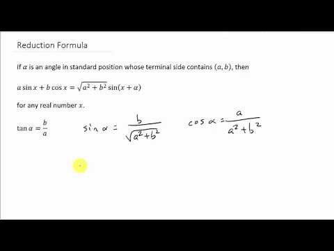 Adding Sine and Cosine and Getting a Phase Shifted Sine Function Example 1