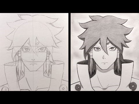 How to Draw Indra Otsutsuki - Naruto | easy anime drawing