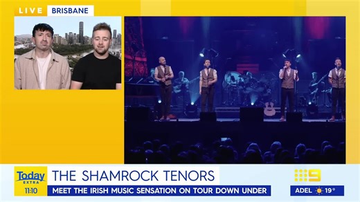 5.8K views · 30 reactions | Irish music sensations The Shamrock Tenors are lighting up the stage with their five-part harmony as they embark on a new national tour!  #9Today | WATCH LIVE 5.30am | TODAY | Facebook