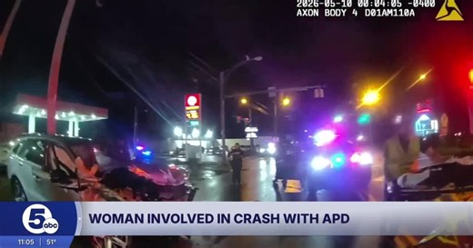 Akron woman ejected from SUV after collision with police cruiser; multiple people injured