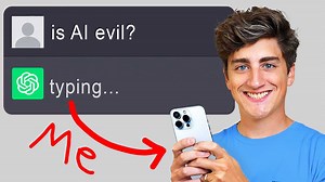 Fake-KI-Chat-App, in der ein Mensch die Antworten schreibt