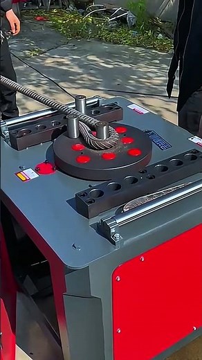 This Machine Bends Thick Steel Like Butter! Ultimate Rebar Bender in Action 🔥