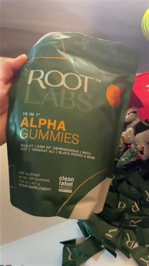 Root Labs ALPHA GUMMIES 10:1 Best Adaptogen #Mineral Blend 4000mg of #Shilajit #viralvideo #study