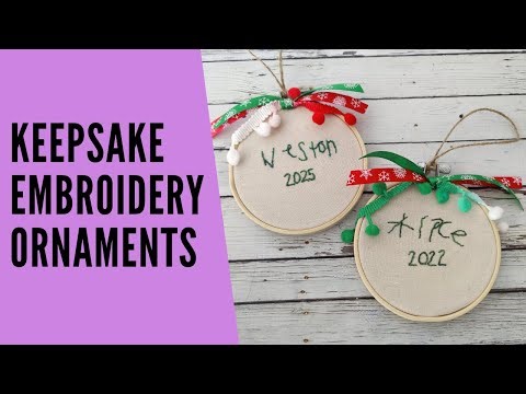 DIY Personalized Ornament | Hand Embroidery Project for Beginners