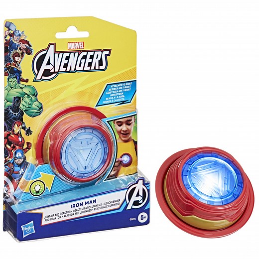Marvel Avengers Iron Man Light-Up Arc Reactor Electronic Roleplay Toy, Super Hero Toys, Ages 5