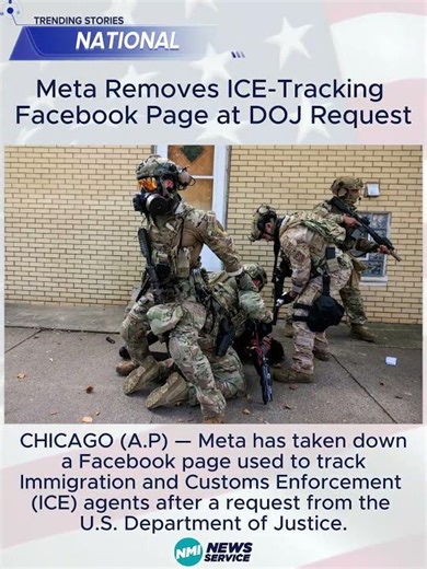 Meta Removes ICE-Tracking Facebook Page at DOJ Request