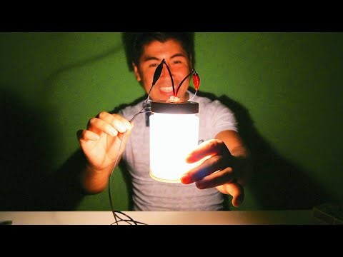 Experiment: How to make a homemade light bulb in 2 minutes.