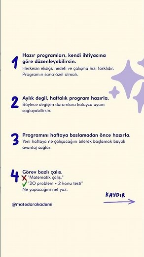 Verimli ders programı nasıl hazırlanır?