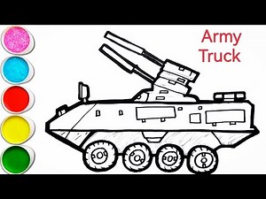 Drawing and Coloring a Military Vehicle How to Draw a Military Vehicle Armored