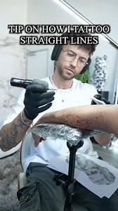 How To TATTOO A Line #tattoo #tattooideas #tattooartist #viral #tattootips #howtotattoo | The Tattoo Expert