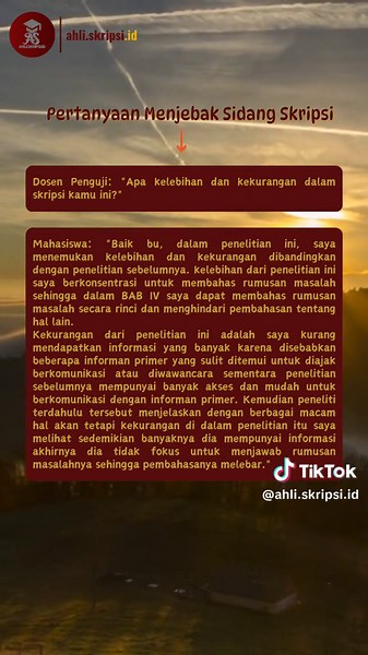 JASA SKRIPSI TESIS DISERTASI on TikTok