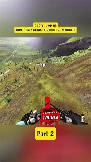 350FT Jump on a Turbo CRF1000RR Dirtbike!