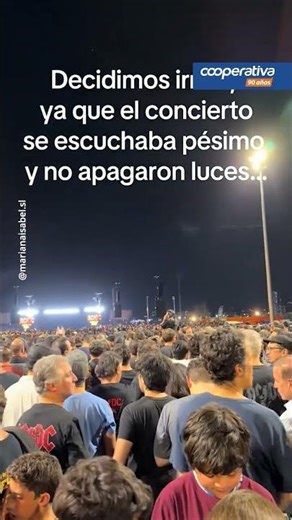 Problemas en AC/DC: Asistente critica a producción y mostró que veía mejor desde su departamento