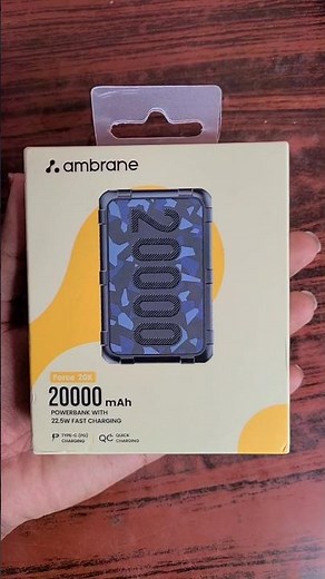 Ambrane 20000mah Compact Rugged PowerBank 💥 iPhone's Compact Best Friend 😂 ‪@ambrane‬ #powerbank