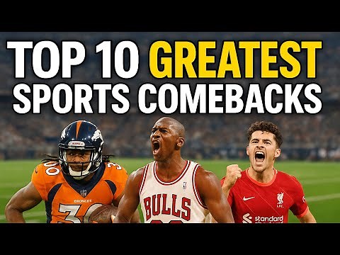 Top 10 Greatest Sports Comebacks 🏅 🥎 🏟️ ⛹🏻