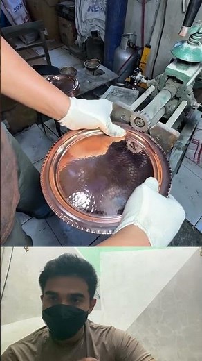 Making Copper Plate Edge Patterns | Satisfying Metal Art