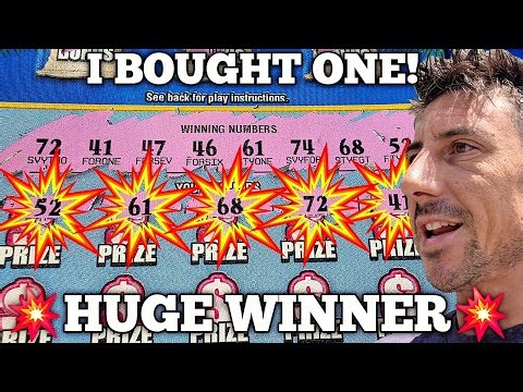 💥HUGE WIN💥 I Bought One 300X Ticket🤑 - Scratch Life🚀