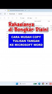 288K views · 3.6K reactions | Copy tulisan tangan ke Word. change handwriting to microsoft word typing #tips #trik #tutorial #exceltips #wordtips #wordtrick #belajarmicrosoftword #tulisantangan #belajarngetik #belajarmicrosoftoffice #computertricks #computertutorial #amtutorial #aprialmustilan #ilmunetworking #panglimatutorial #ubahtulisantanganjadiketikan #konversitulisantangan #cara #fyp @penggemar berat semua orang | Panglima Tutorial | Facebook