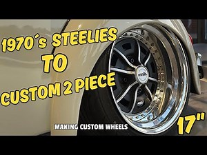 VW Bug Custom 2 Piece Wheels From 1970`s Sprintstar Steelies!