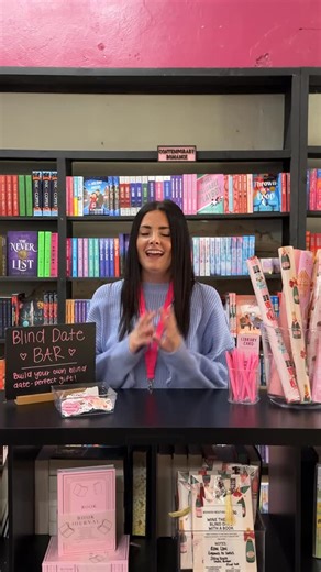 Introducing… The Blind Date Bar 📚✨ Purchase a book, choose the wrapping paper, stickers a bookmark, and we’ll wrap the perfect mystery gift! This add on service is perfect for the Book Lovers in your life. And the best part? You get to choose the book! | Bookish Boutique • Bookstore Wine Bar