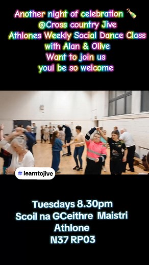6K views · 31 reactions | Athlones weekly Social dance class Cross Country Jive @topfans | Cross Country Jive | Facebook