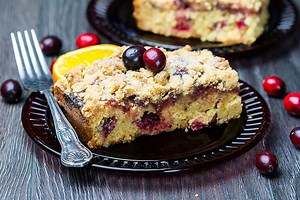 Cranberry & Orange Crumb Cake