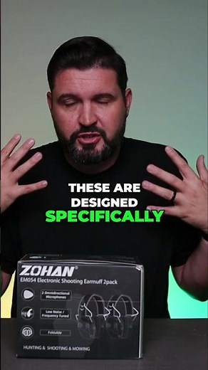 Built for the Range: ZOHAN Electronic Shooting Earmuffs Review 🎧🔫 #shorts