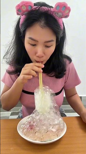 Cute 🥰 girl blowing bubbles