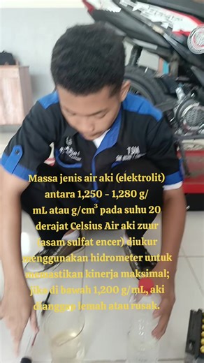 Ukuran Massa Jenis Air Aki & Hidrometer