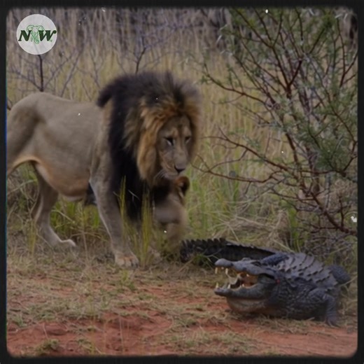 230K views · 2K reactions | Lions vs. Crocodile: A Rare Showdown on Land—[Full story in cᴑmments] | Adorable Things | Facebook